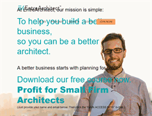 Tablet Screenshot of entrearchitect.com